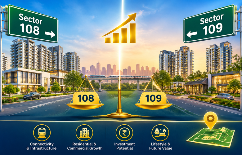 Sector 108 vs Sector 109 Gurgaon